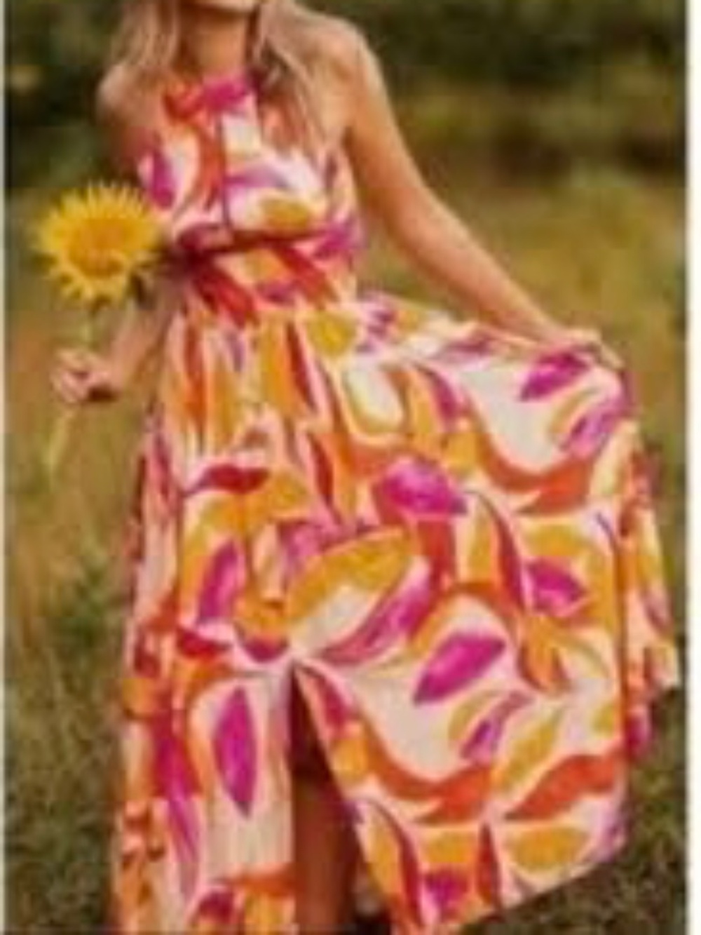 Abel the Label M Rumi Halter Maxi Dress.